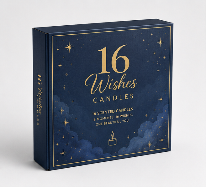 Custom 16 Wishes Candle Boxes