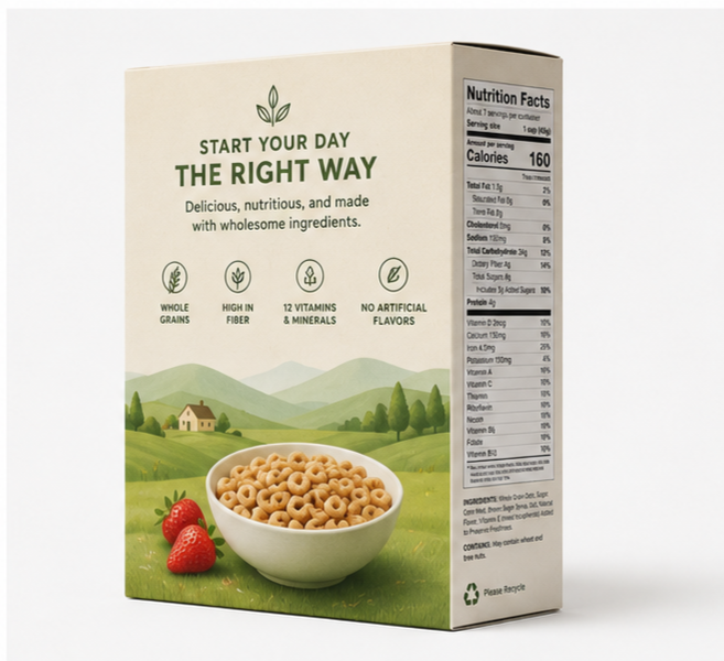 Breakfast Cereal Boxes