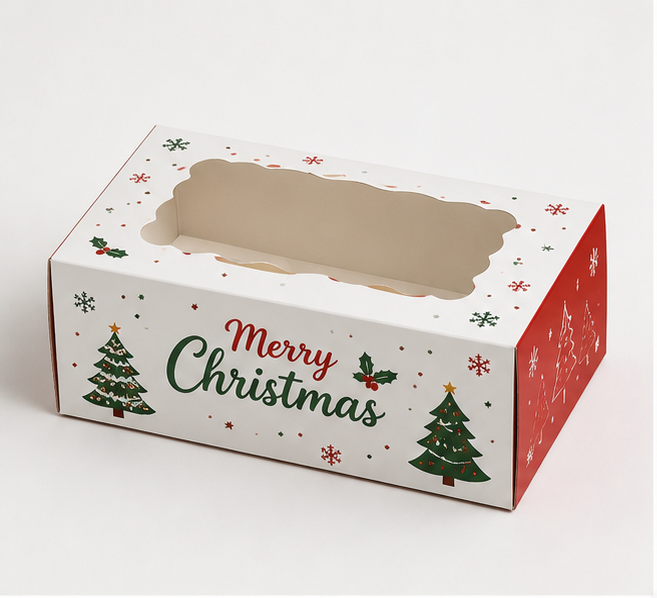 Christmas Cupcake Boxes