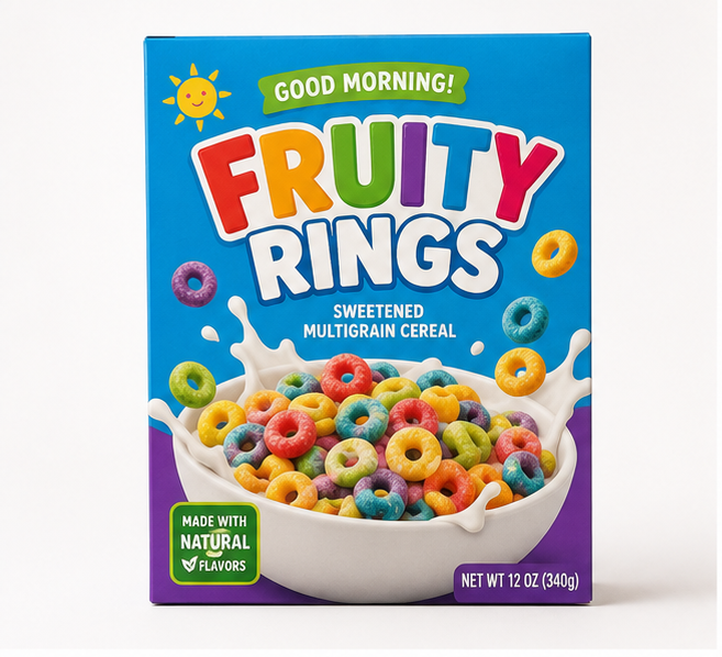 Colorful Cereal Boxes