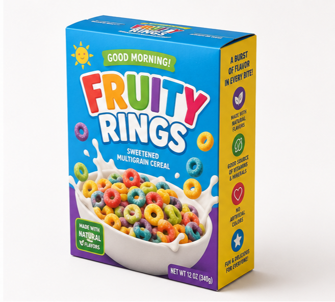 Colorful Cereal Boxes