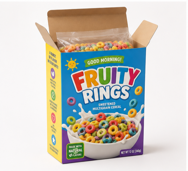 Colorful Cereal Boxes