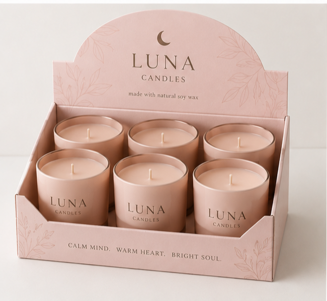 Custom Candle Display Boxes