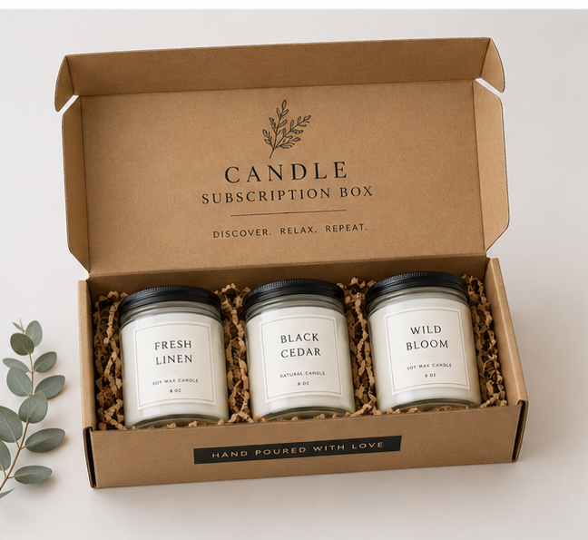 Custom Candle Subscription Boxes