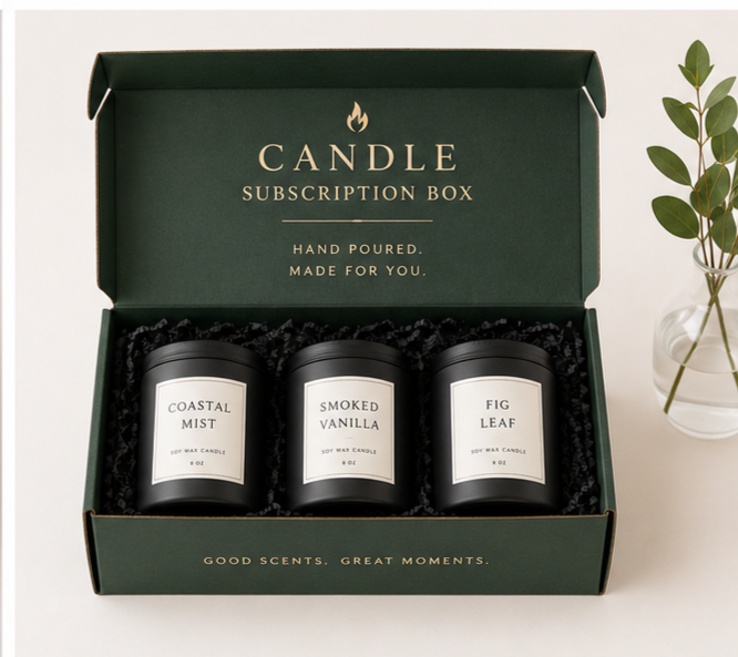 Custom Candle Subscription Boxes