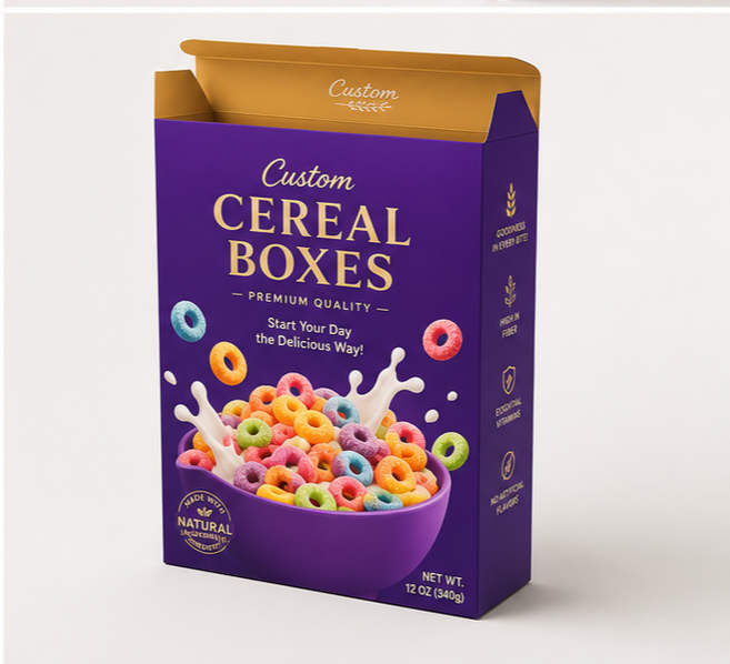 Custom Cardboard Cereal Boxes