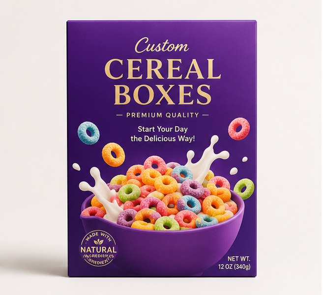 Custom Cardboard Cereal Boxes