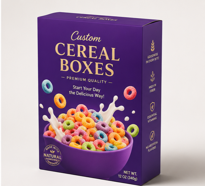 Custom Cardboard Cereal Boxes