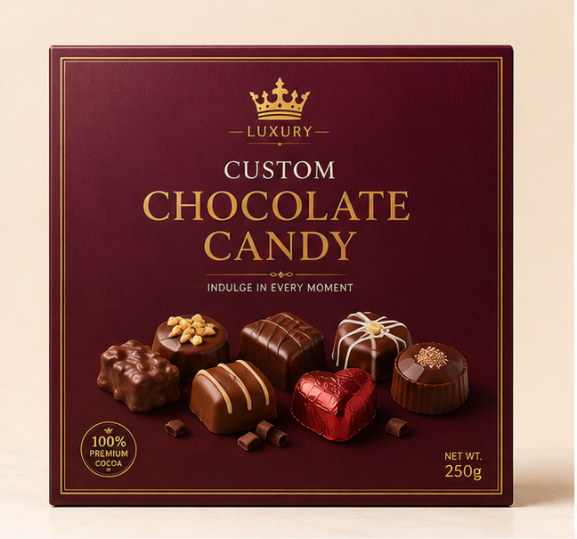 Custom Chocolate Candy Boxes