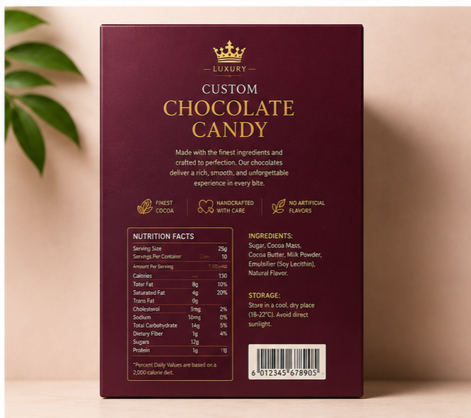 Custom Chocolate Candy Boxes