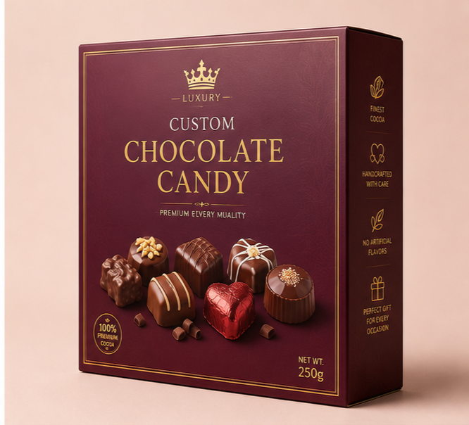 Custom Chocolate Candy Boxes
