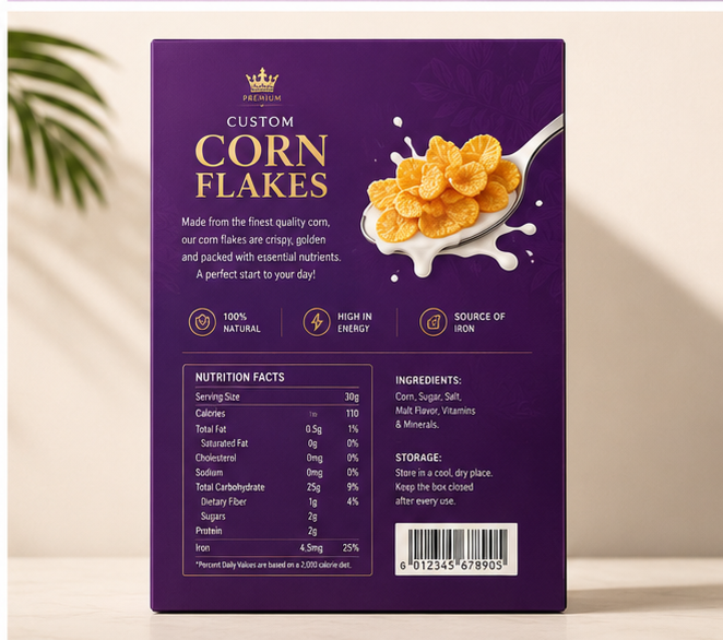 Custom Corn Flakes Boxes