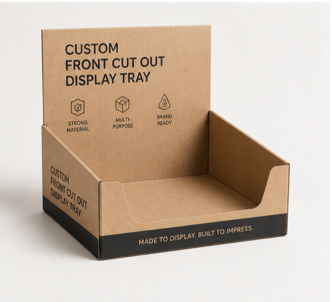 Custom Front Cut Out Display Tray