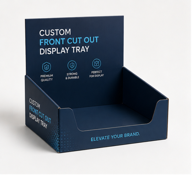 Custom Front Cut Out Display Tray