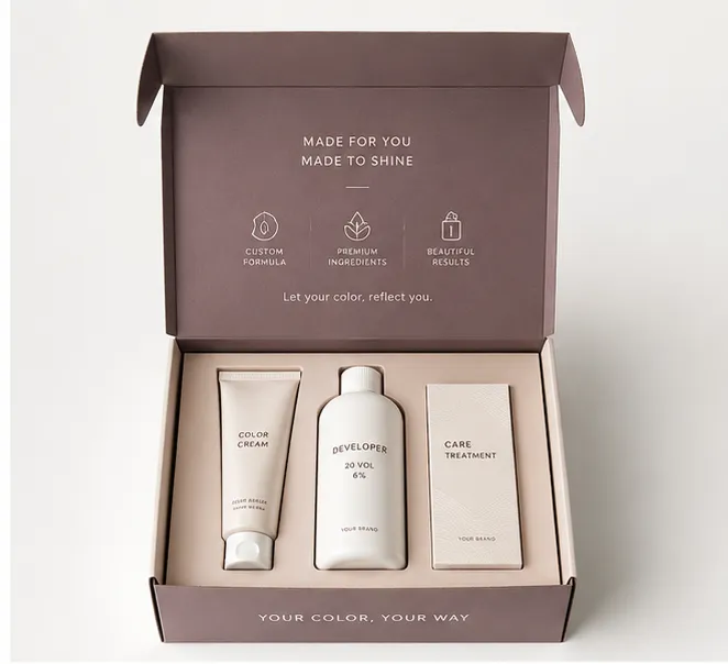 Custom Hair Color Packaging