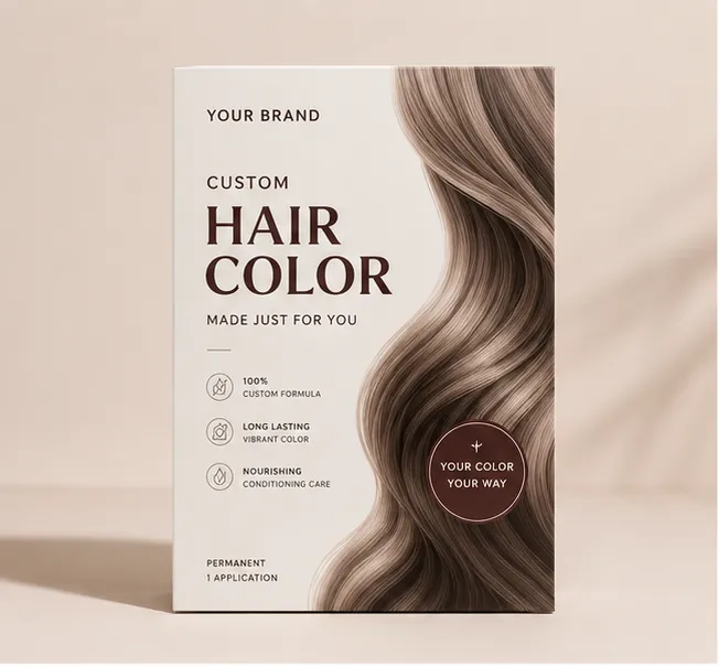 Custom Hair Color Packaging