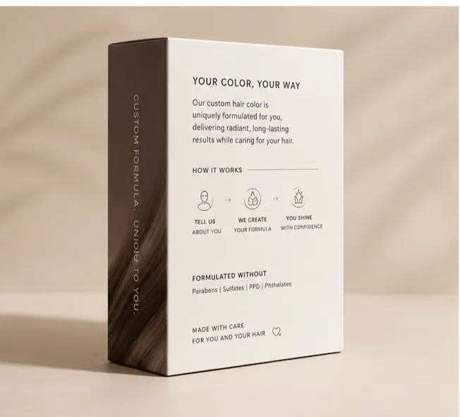 Custom Hair Color Packaging