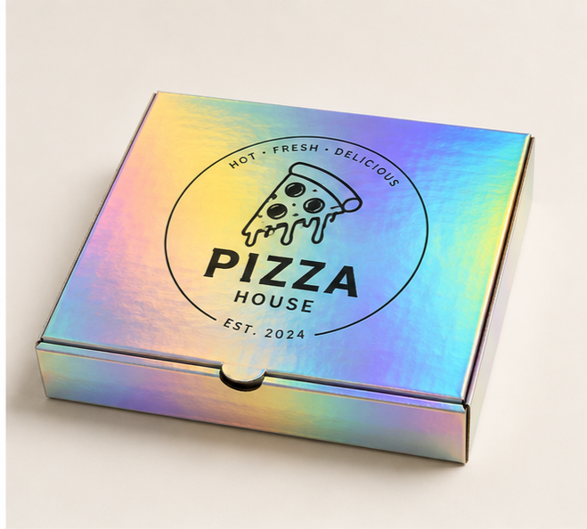 Custom Holographic Pizza Boxes
