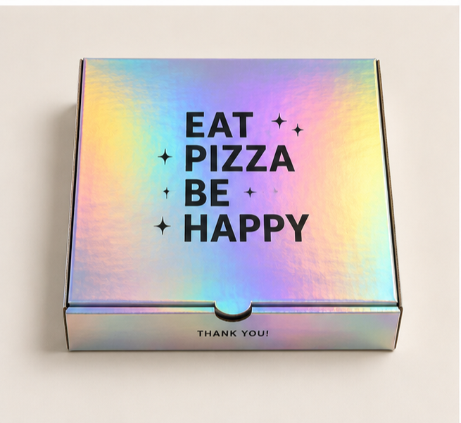 Custom Holographic Pizza Boxes