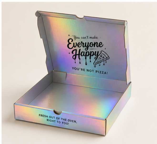 Custom Holographic Pizza Boxes