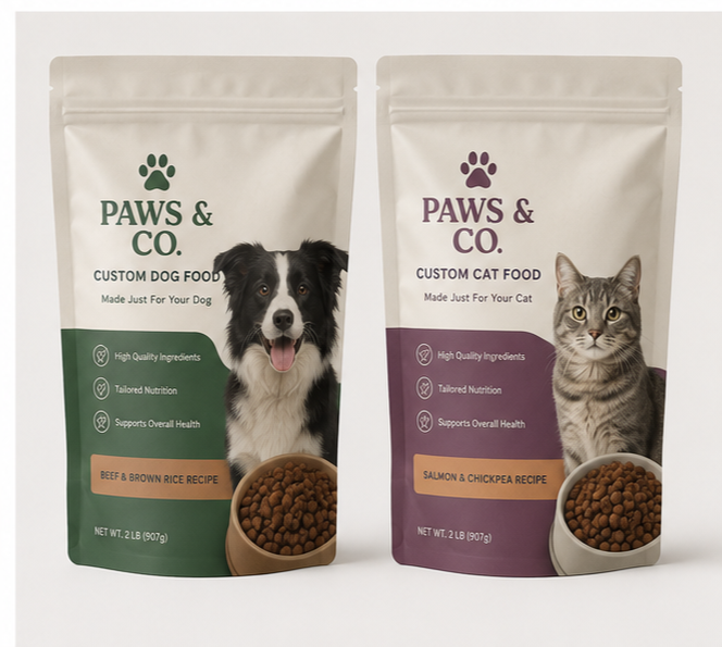 Custom Pet Food Packaging