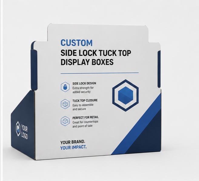 Custom Side Lock Tuck Top Display Boxes