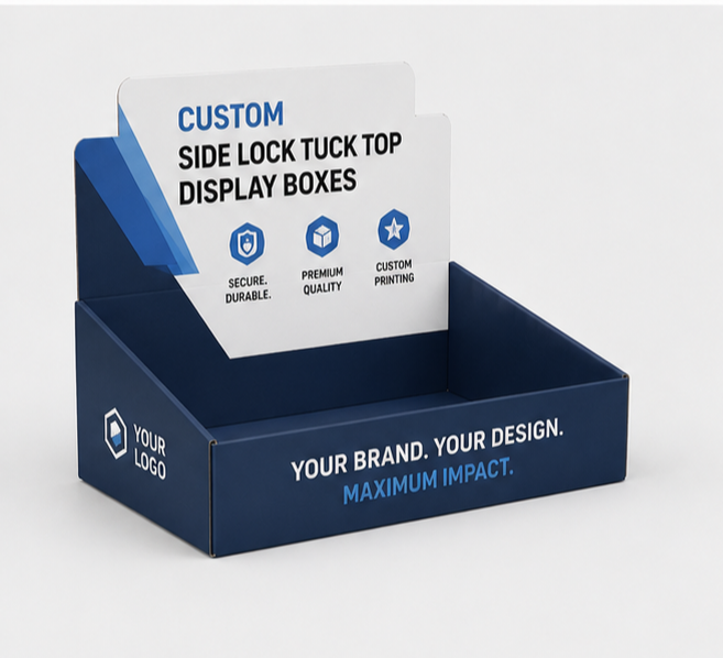 Custom Side Lock Tuck Top Display Boxes