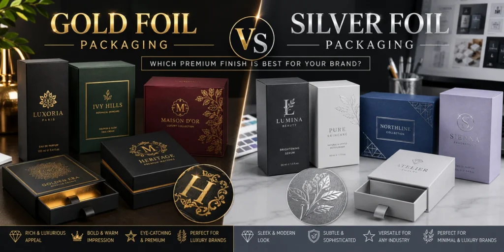 Gold Foil vs Silver Foil Packaging