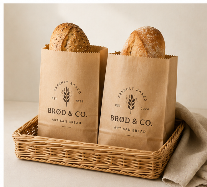 Custom Paper Bread Bags