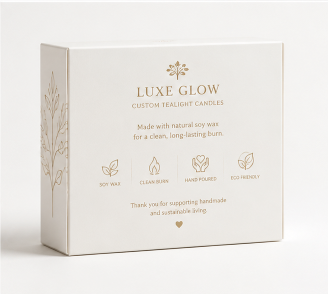 Custom Tealight Candle Packaging