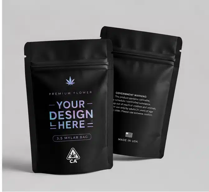 Custom 3.5 Mylar Bags