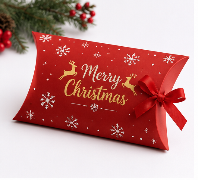 Custom Christmas Pillow Boxes