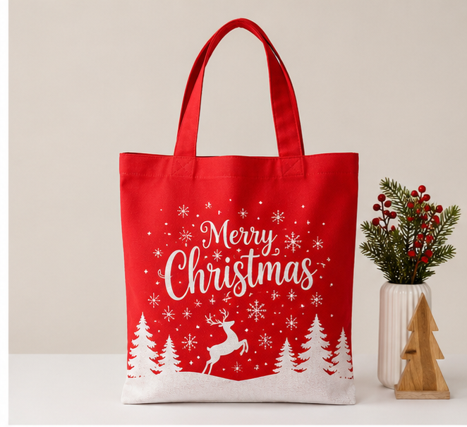 Custom Christmas Tote Bags
