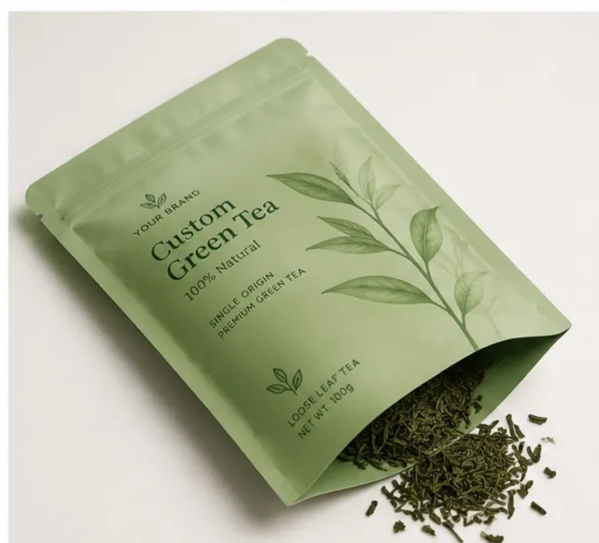 Custom Green Tea Packaging