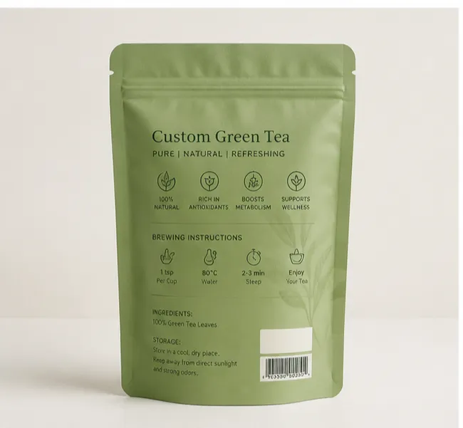 Custom Green Tea Packaging