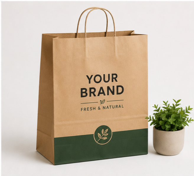 Custom Grocery Paper Bags