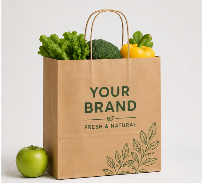 Custom Grocery Paper Bags