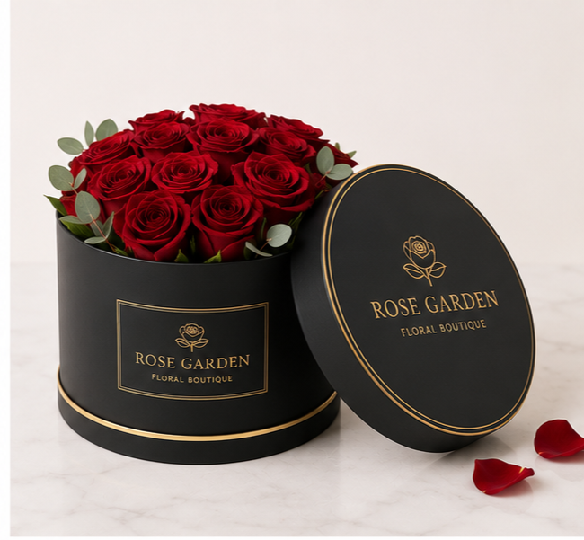 Custom Round Flower Boxes