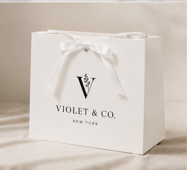 Custom White Paper Bags
