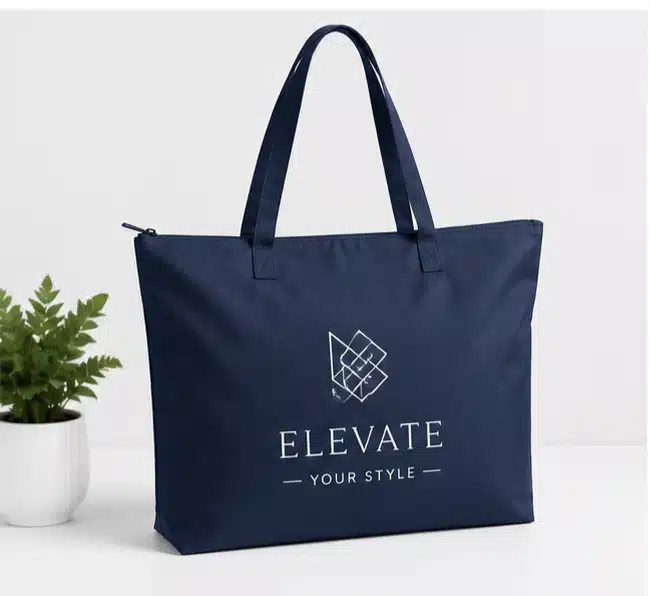 Custom Zipper Tote Bags