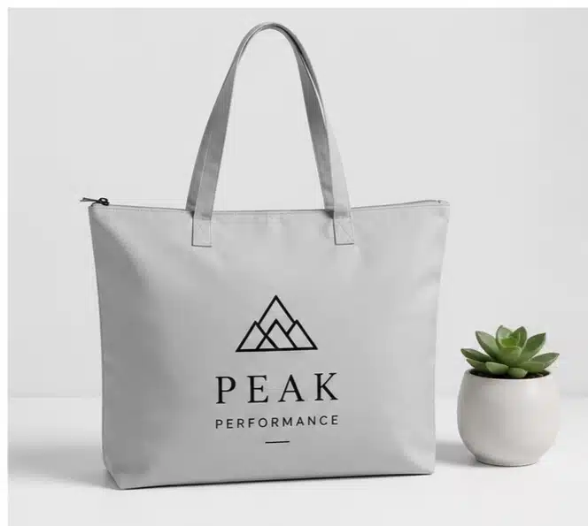Custom Zipper Tote Bags