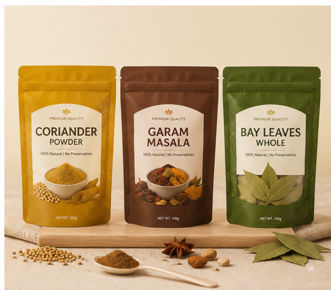 Custom Spice Packaging Bags