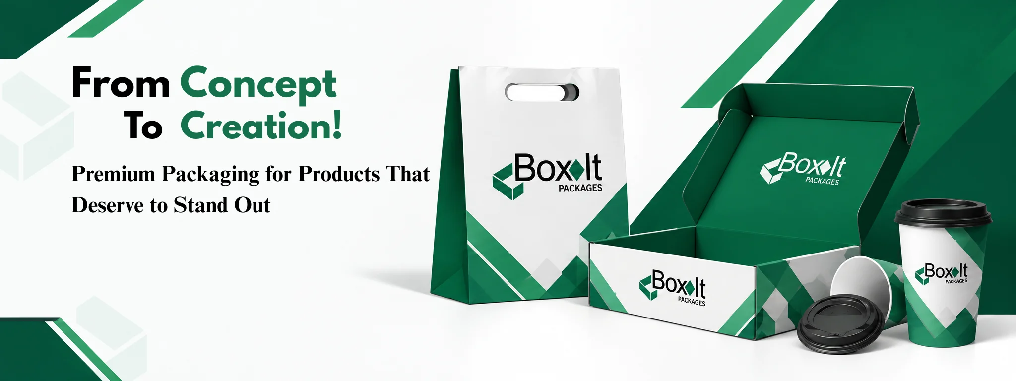 Custom printed packaging boxes with brand logo by Boxit Packages