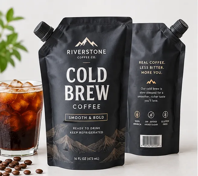 Custom Cold Brew Coffee Pouches