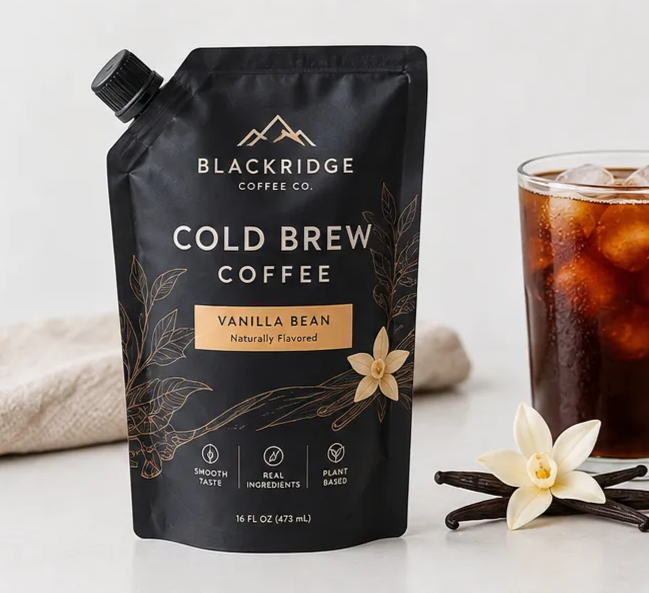 Custom Cold Brew Coffee Pouches