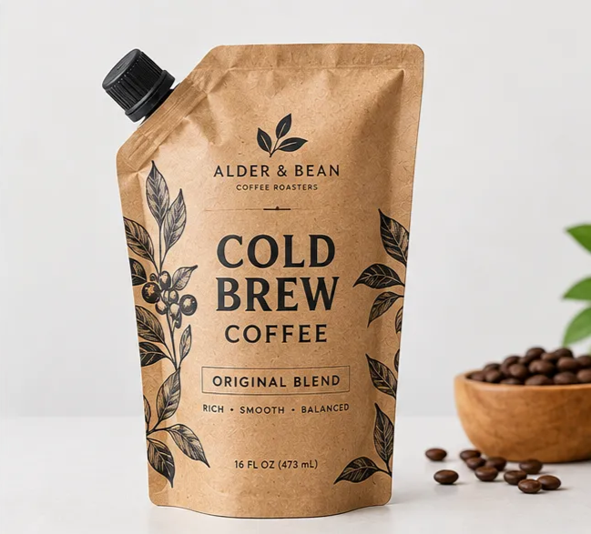 Custom Cold Brew Coffee Pouches