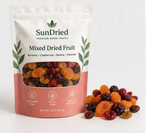Custom Dried Fruit Packaging Bags