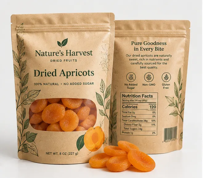 Custom Dried Fruit Packaging Bags