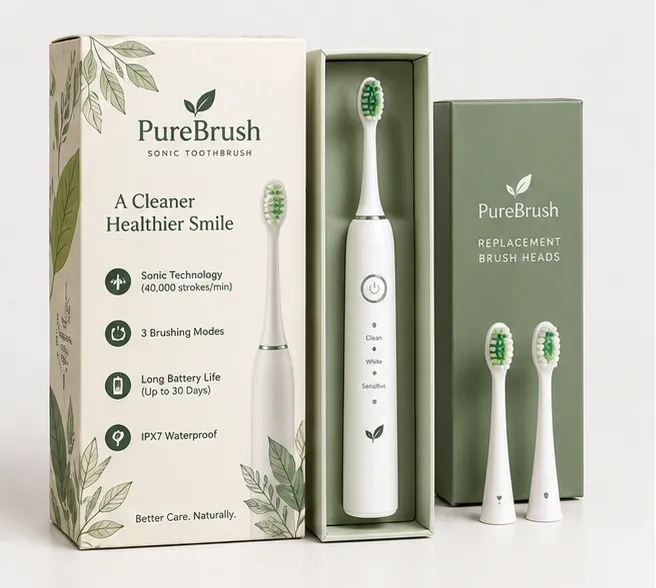Custom Electric Toothbrush Packaging