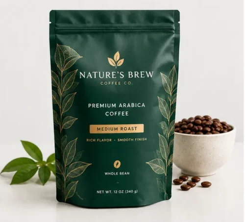 Custom Stand Up Coffee Bags in Bulk